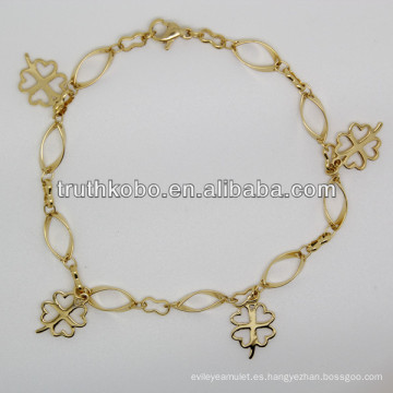 2013 joyería de la pulsera de las mujeres del acero inoxidable de la forma 316L de la flor de la moda